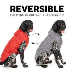 Flipside Raincoat - Red/Black/White