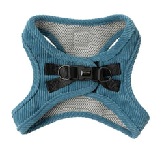 FuzzYard Life Corduroy Step In Harness - French Blue