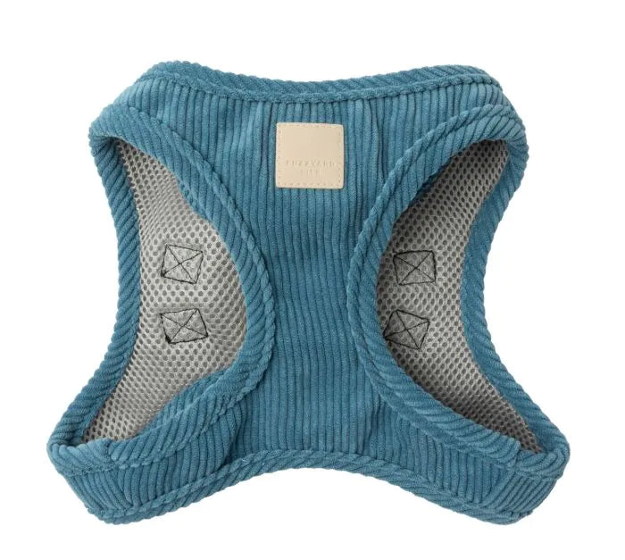 FuzzYard Life Corduroy Step In Harness - French Blue