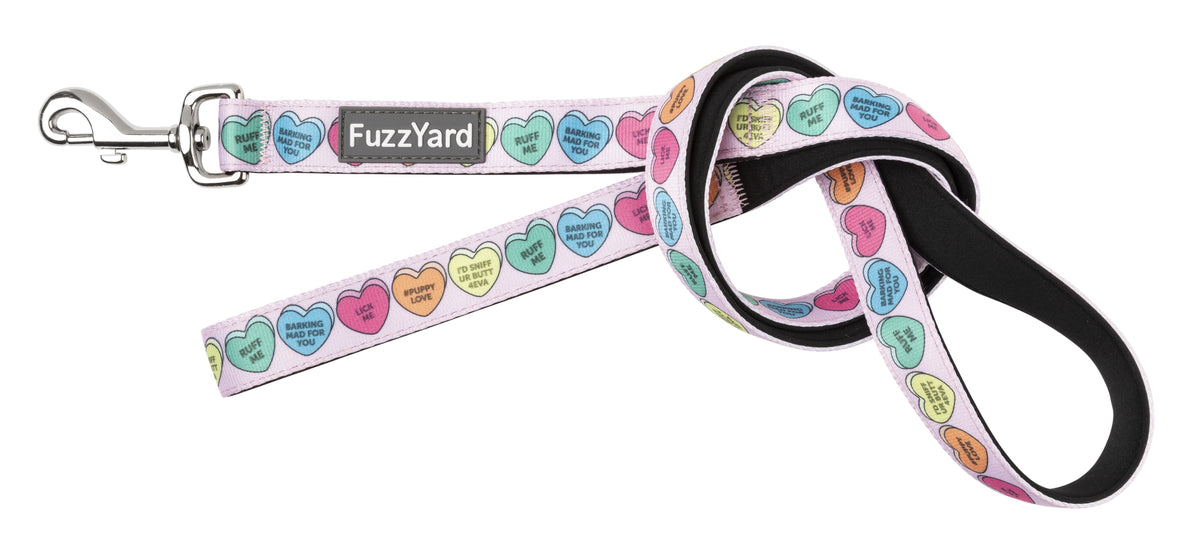 Candy Hearts Dog Lead