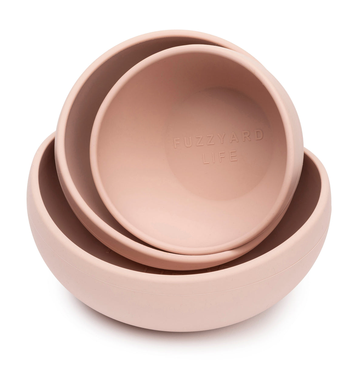 FuzzYard Life Silicone Bowl - Soft Blush