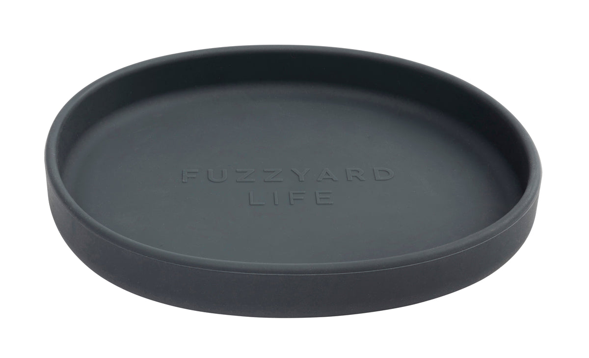 FuzzYard Life Silicone Cat Dish - Slate Grey