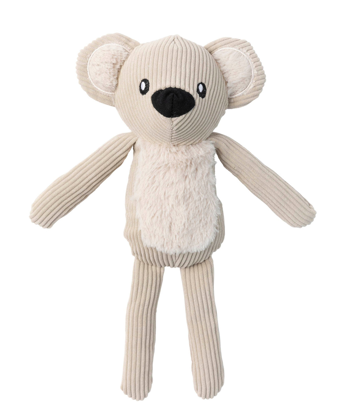 FuzzYard Life Corduroy Cuddler Koala Dog Toy - Sandstone