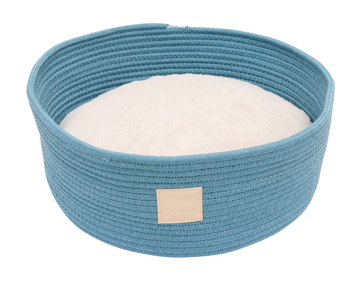 FuzzYard Life Rope Basket Bed - French Blue